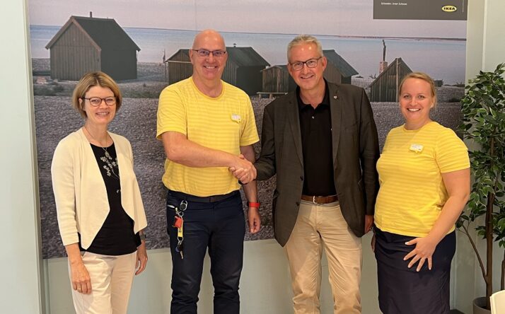 Bürgermeister begrüßt neuen Market Manager von Ikea in Walldorf