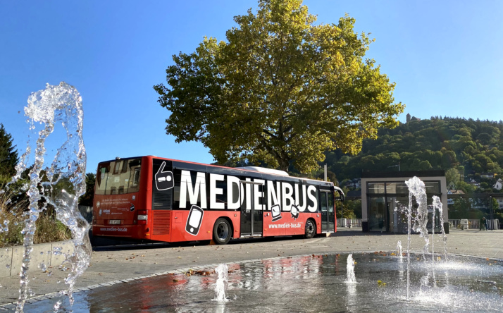 Der Medienbus macht Halt in Wiesloch