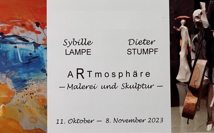 Sybille Lampe und Dieter Stumpf stellen im Rathaus Walldorf aus