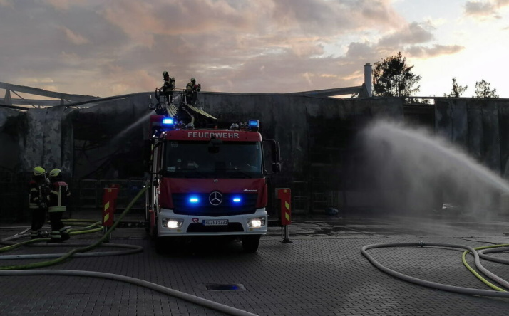 Walldorf: Feuer zerstört Wäscherei Schäfer
