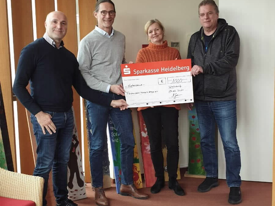 Stadtwerke Walldorf spenden 1000 € an den Förderverein Hospiz Agape