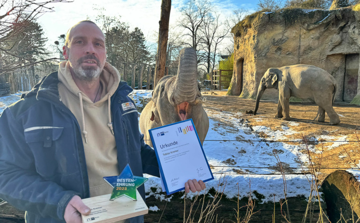 Landesbester arbeitet im Zoo Heidelberg