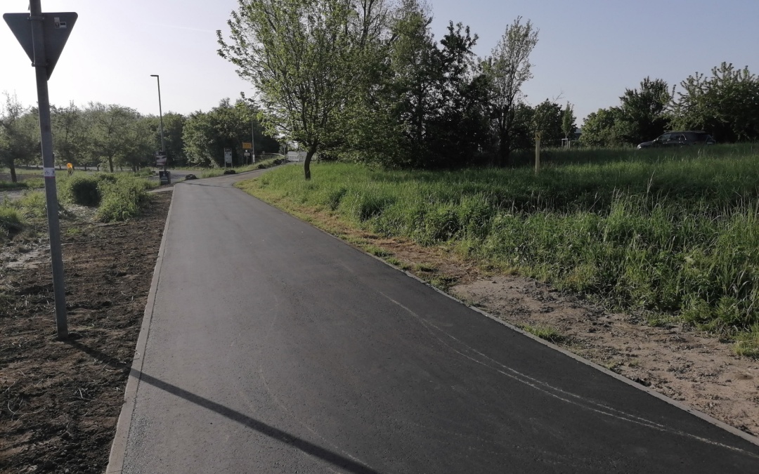 Arbeiten am Radweg rund um den Impexkreisel beendet