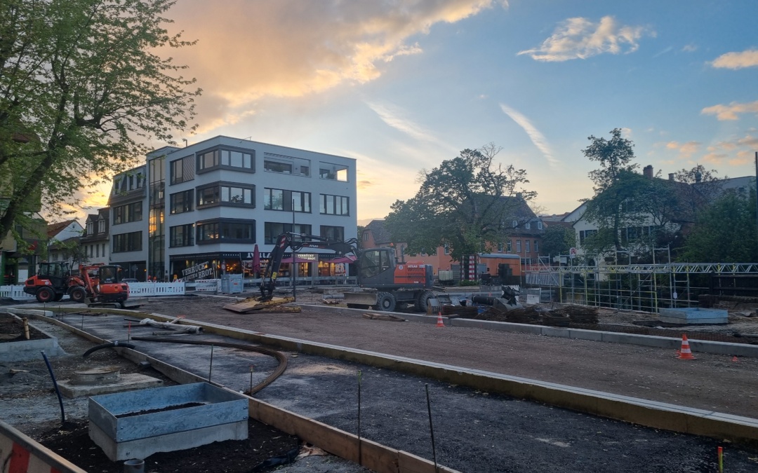 Zwischenstand Umgestaltung Hauptstraße/ Ringstraße