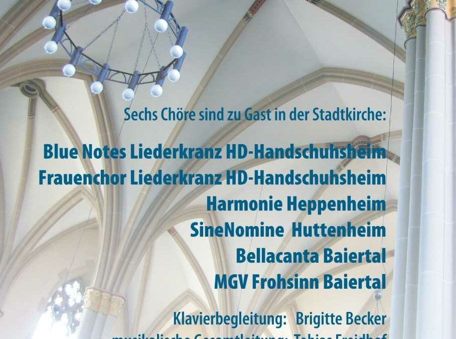MGV Frohsinn Baiertal – Benefiz-Chorkonzert in Walldorf