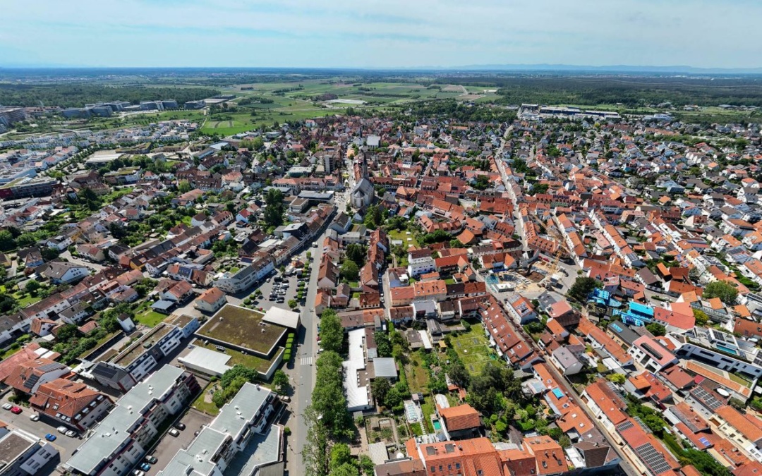 Walldorf von oben