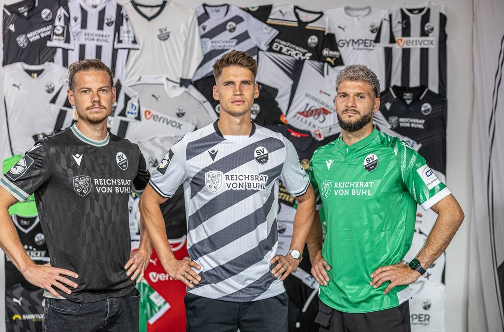 SV Sandhausen stellt 3 neue Trikots vor