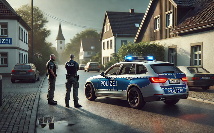 Polizeihubschrauber im Einsatz