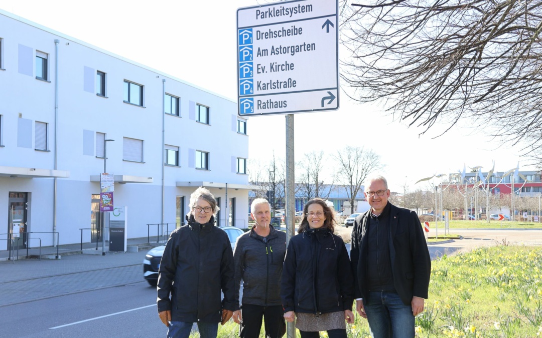 Neues Parkleitsystem in Walldorf in Betrieb