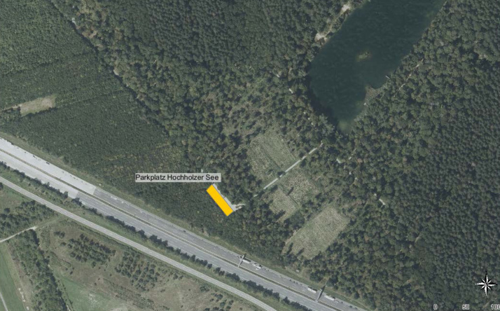Parkplatz am Hochholzer See gesperrt