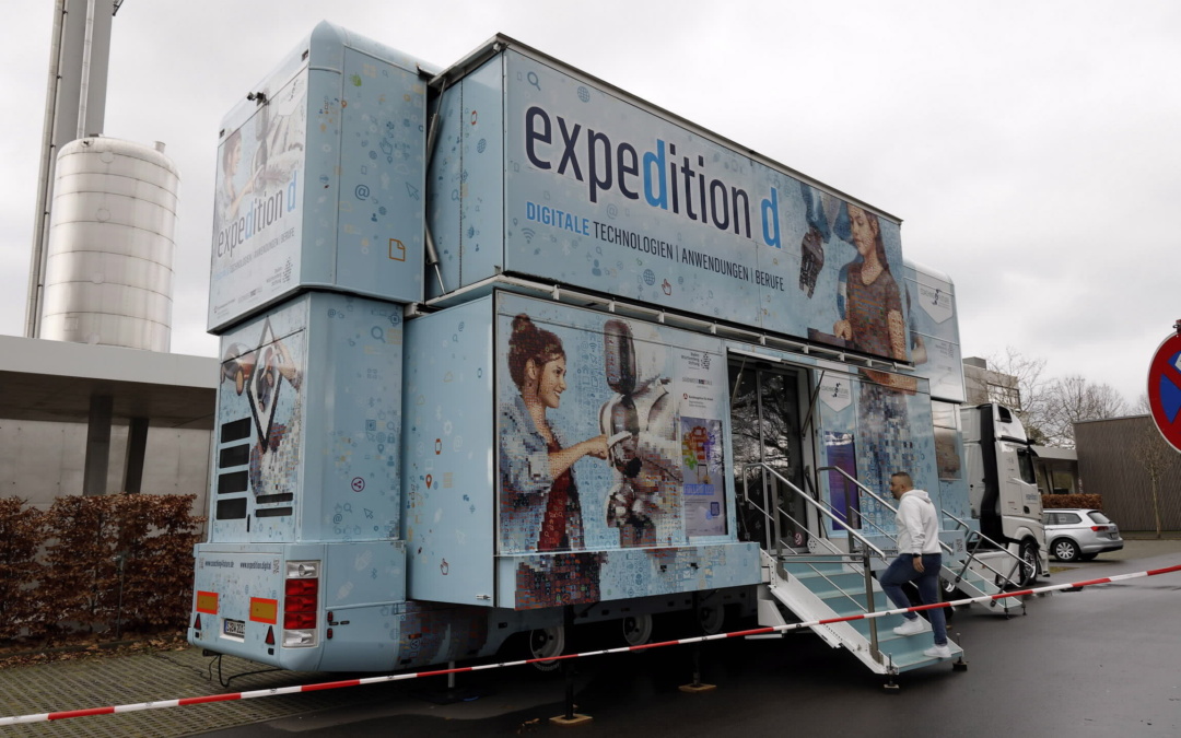 Erlebnis-Lern-Truck „expedition d“ machte an der Realschule Walldorf Halt