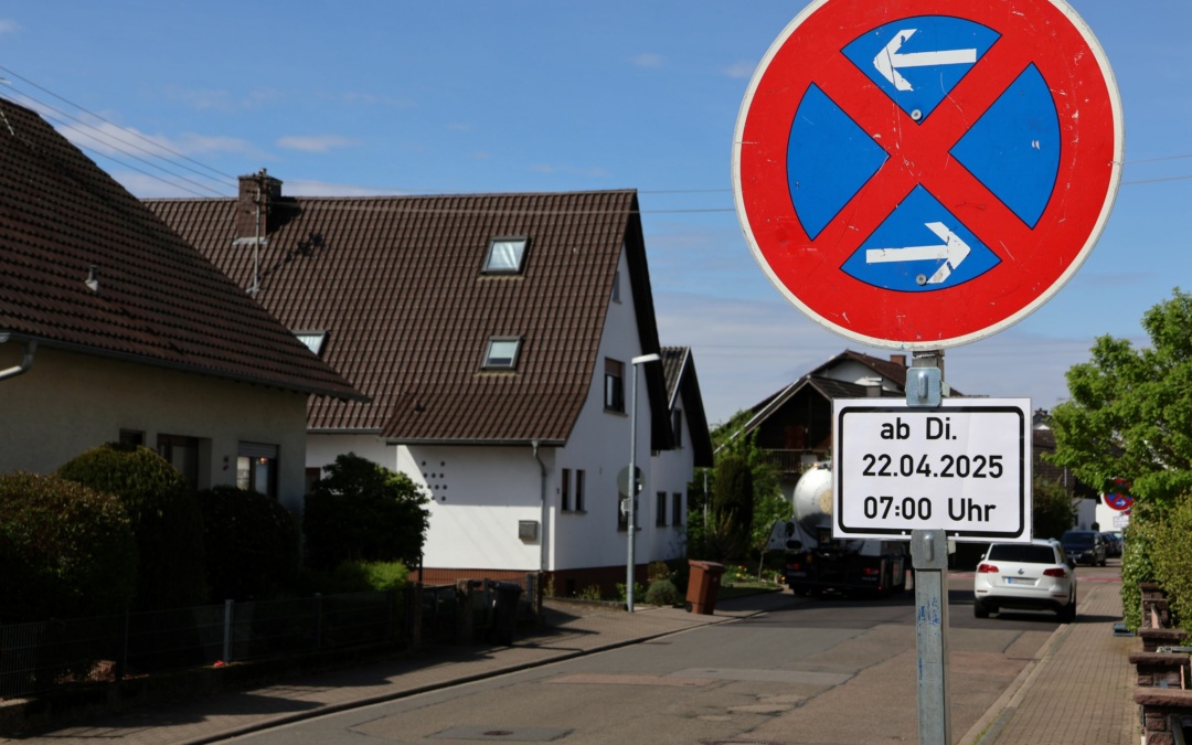Sanierung der Rheinstraße in Walldorf beginnt am 22. April