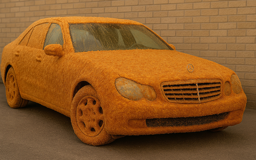 Schnitzel-Attacke: Unbekannte panieren Mercedes mit Ei, Fisch und Mehl