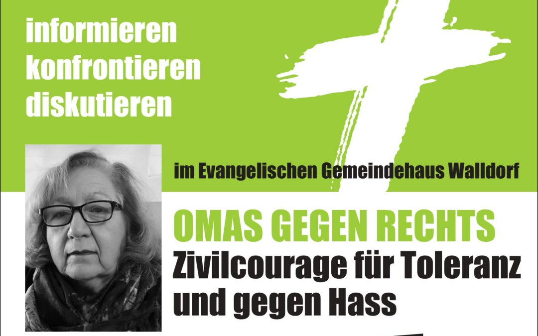 Jutta Shaikh von OMAS GEGEN RECHTS zu Gast in Walldorf