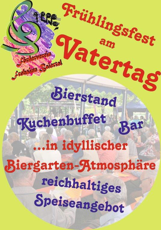 MGV Frohsinn Baiertal lädt ein zum Frühlingsfest am Vatertag