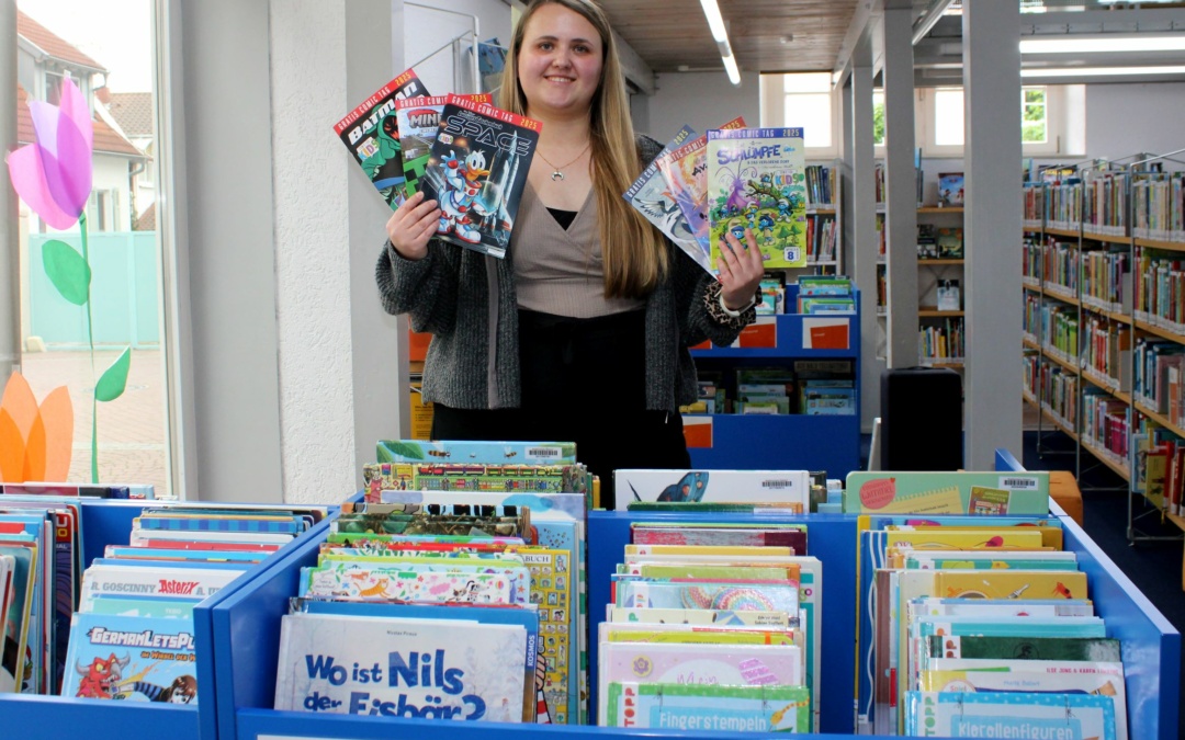 Gratis-Comic-Tag in der Stadtbücherei Walldorf