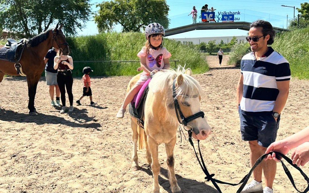 Großer Andrang beim Ponyführen des RFV Wiesloch