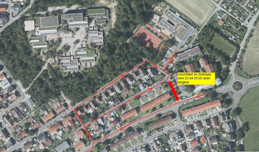 Walldorf: Teil der Nußlocher Straße gesperrt