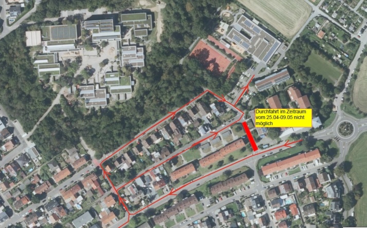 Walldorf: Teil der Nußlocher Straße gesperrt