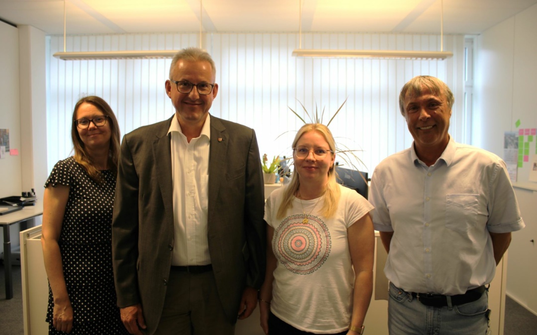 Walldorfer Bürgermeister besucht die Integacon GmbH