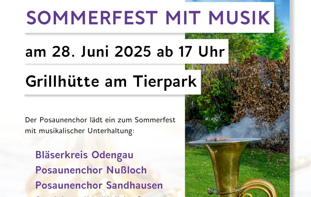 Sommerfest des Posaunenchors am 28. Juni 2025