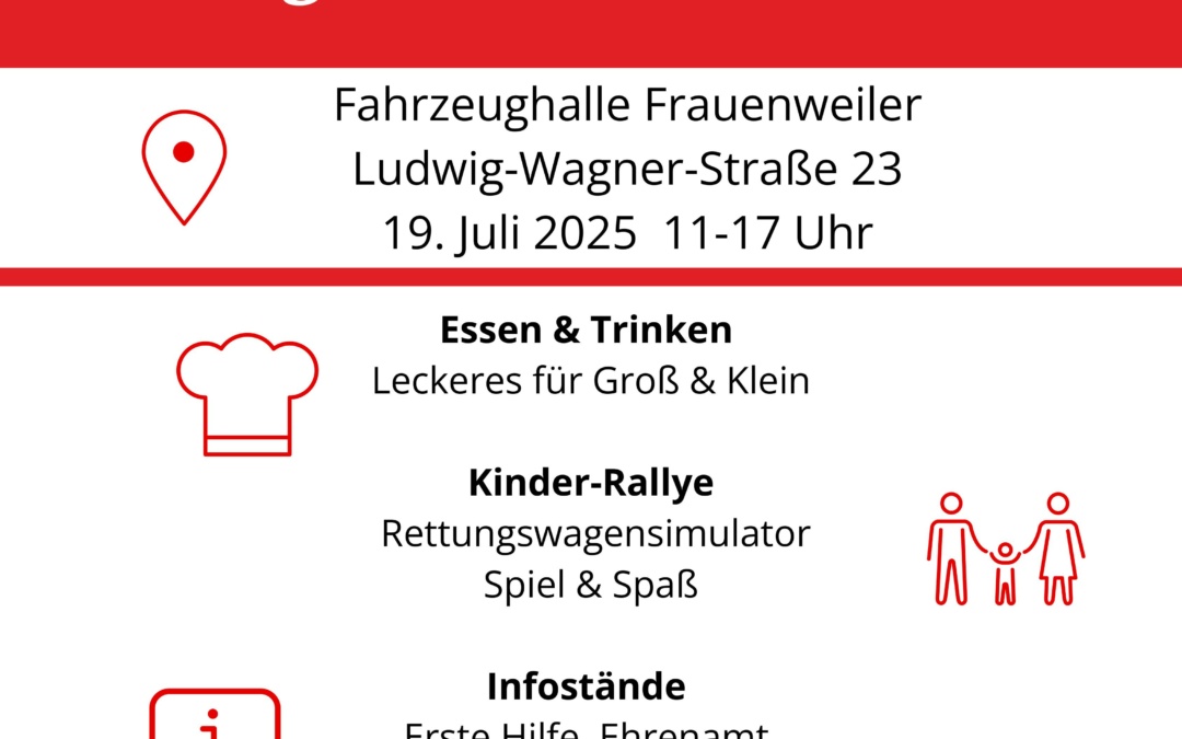 DRK Wiesloch lädt zum Tag der offenen Halle ein
