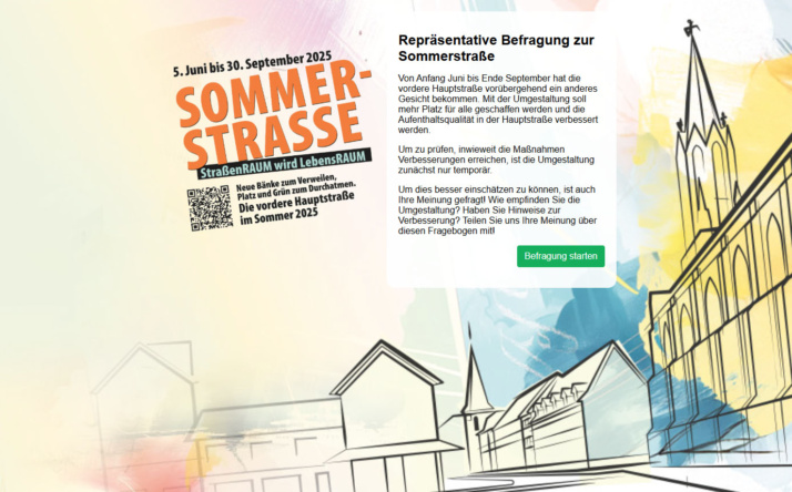 Walldorf: Repräsentative Befragung zur Sommerstraße gestartet