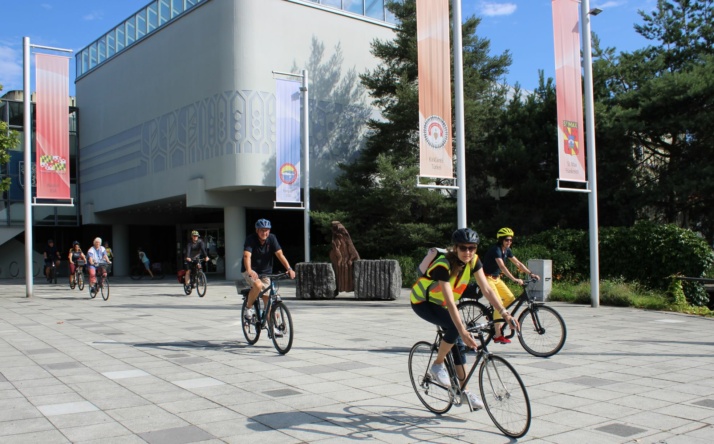 Auf der Neubürgerradtour der Stadt Walldorf gab es viel zu sehen