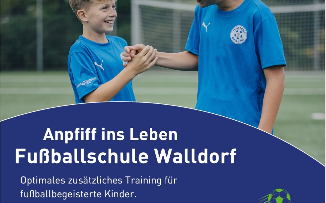 Beginn der Fußballschule Anpfiff ins Leben im Herbst