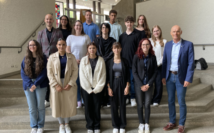 Stadt Wiesloch begrüßt neue Auszubildende