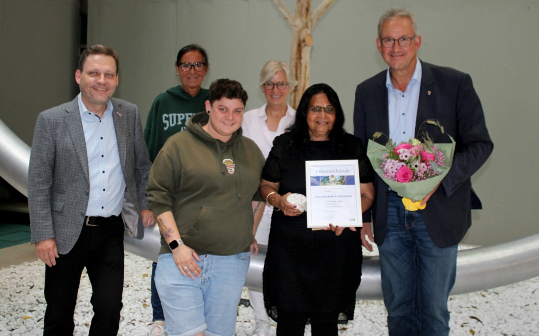 Elisabeth Krishnasamy nach 25 Jahren bei der Stadt Walldorf in den Ruhestand verabschiedet