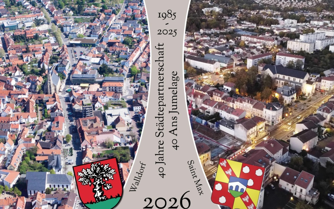 Kalender zu 40 Jahren Städtepartnerschaft Walldorf-Saint Max