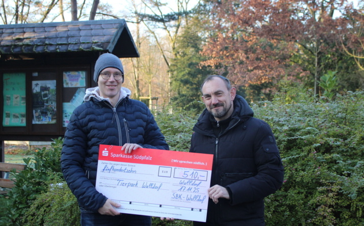 Tierpark Walldorf freut sich über Tombolaerlös