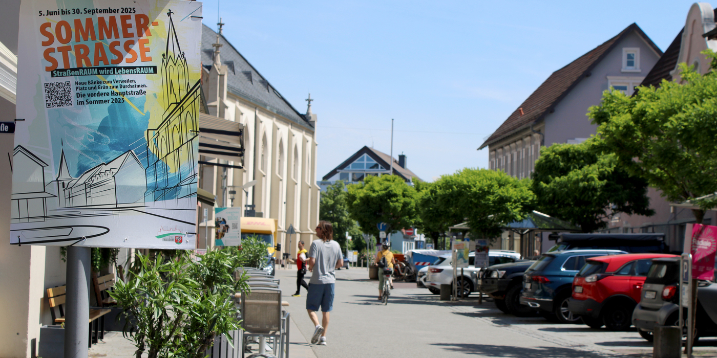 Die Hauptstraße wird zur Sommerstraße – Verkehrsversuch von 5. Juni bis 30. September