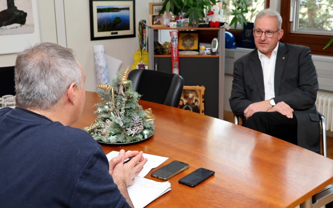 Bürgermeister Matthias Renschler blickt im Interview auf 2025 zurück