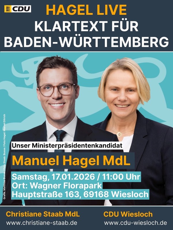 Manuel Hagel am 17. Januar im Wagner Florapark