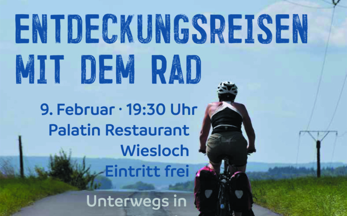 ADFC Wiesloch/Walldorf lädt zum Radreiseabend ein