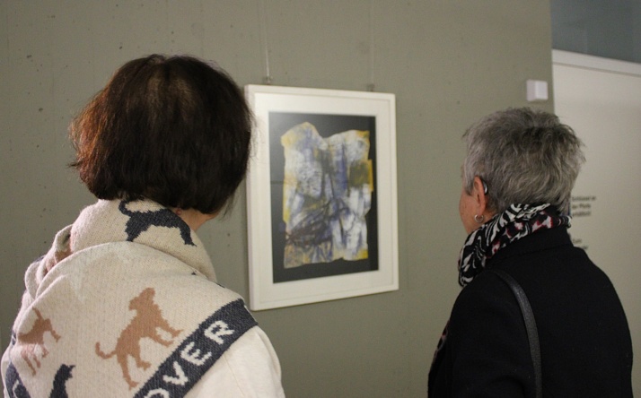 Führung durch die Ausstellung im Rathaus Walldorf