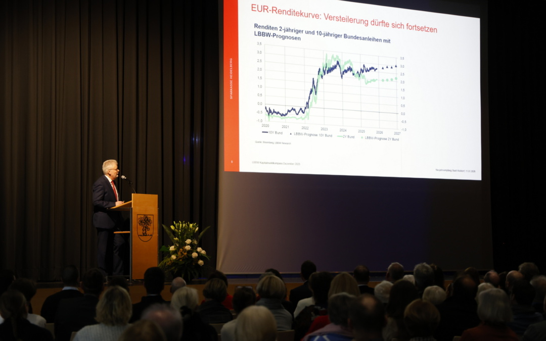 Rainer Arens, Vorstandsvorsitzender der Sparkasse Heidelberg, schaut positiv auf 2026