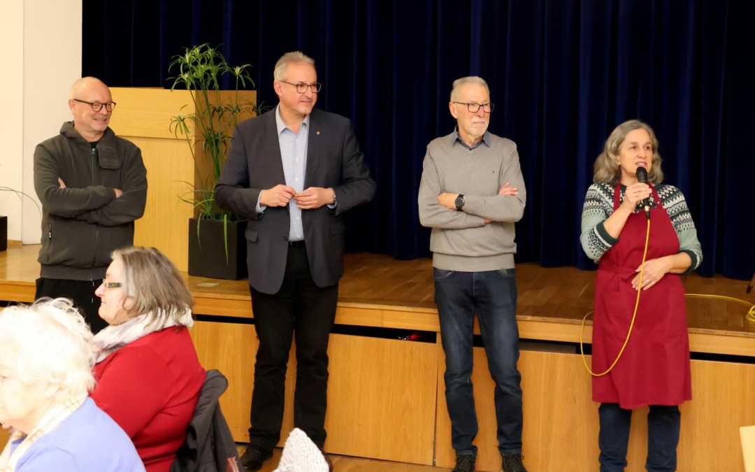 Rund 60 Gäste besuchten den Walldorfer Mittagstisch im katholischen Pfarrsaal