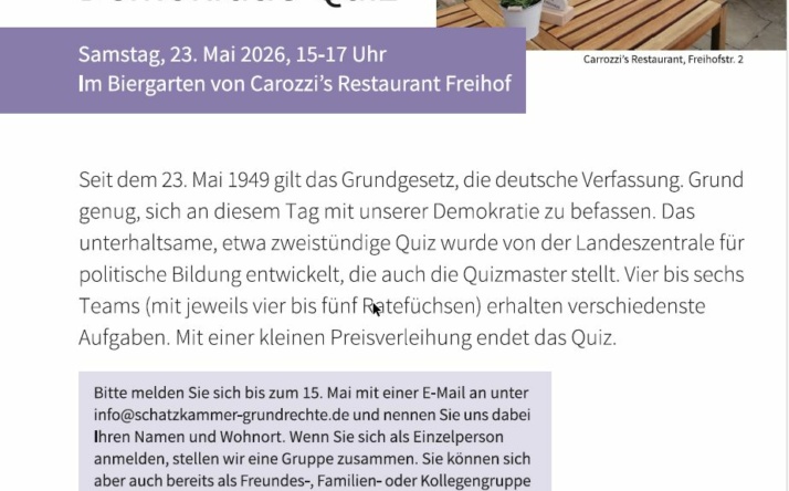 Demokratie erleben: Quiz zum Tag des Grundgesetzes