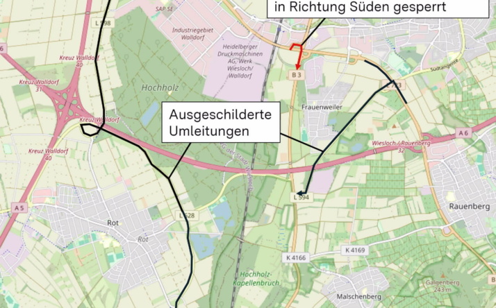 Abschließende Bohrungen auf der L723