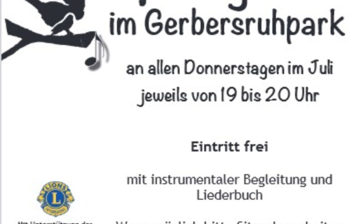 Singen im Gerbersruhpark