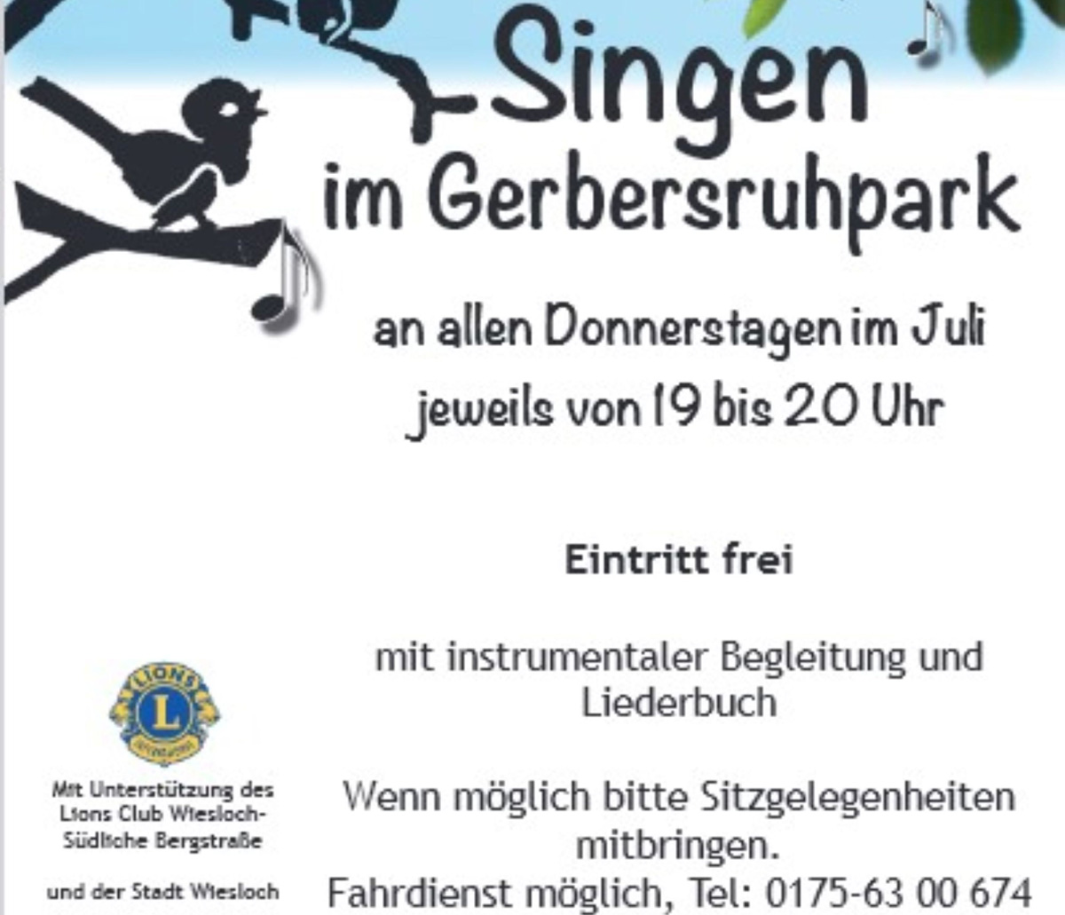 PLAKAT-Größe erhöht Gerbersruhpark