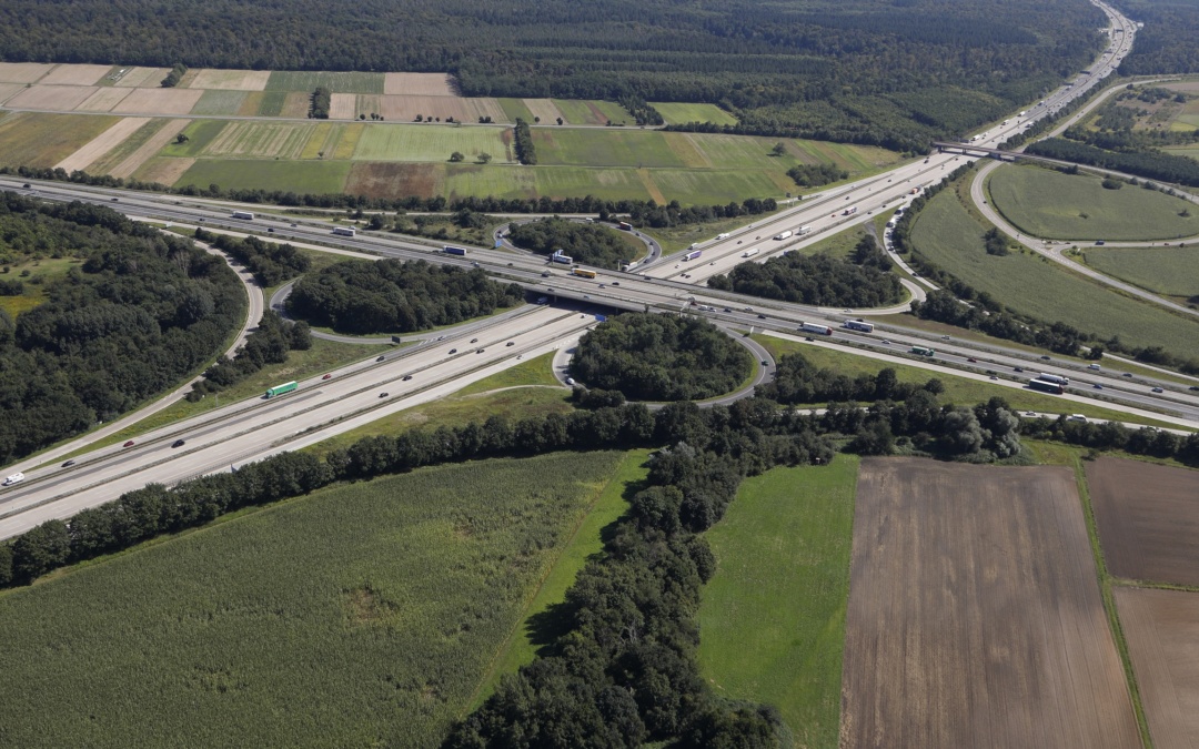 Bauarbeiten am Walldorfer Kreuz
