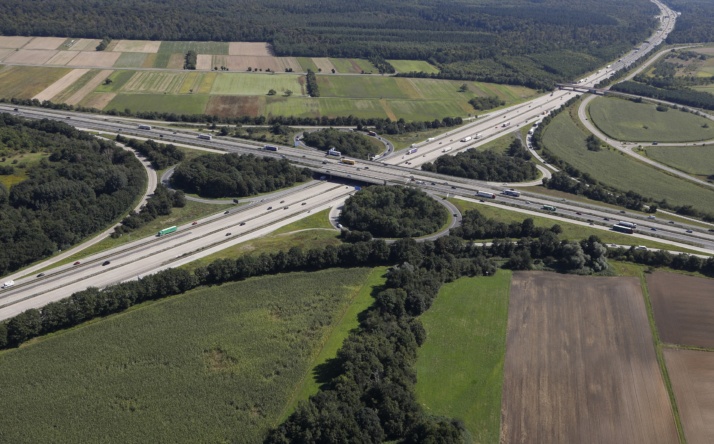 Bauarbeiten am Walldorfer Kreuz