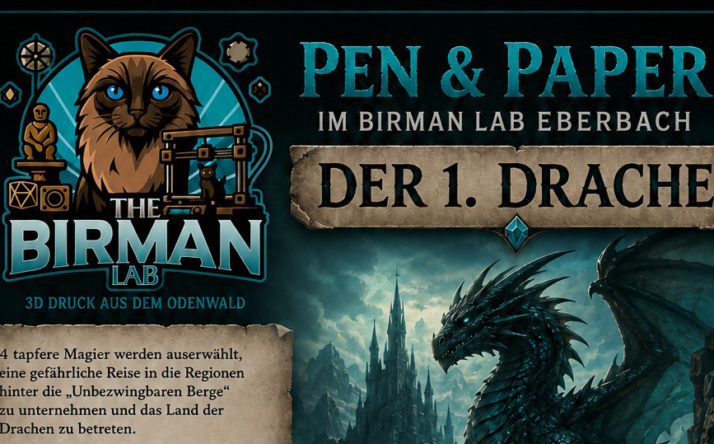 Dominic Böhm und The Birman Lab präsentieren Pen&Paper Nachmittag in Eberbach