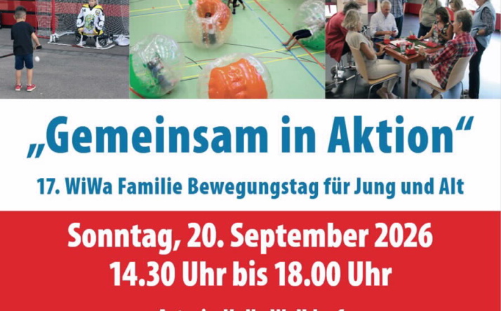 Der 17. WiWa Familie-Bewegungstag findet am 20. September in Walldorf statt