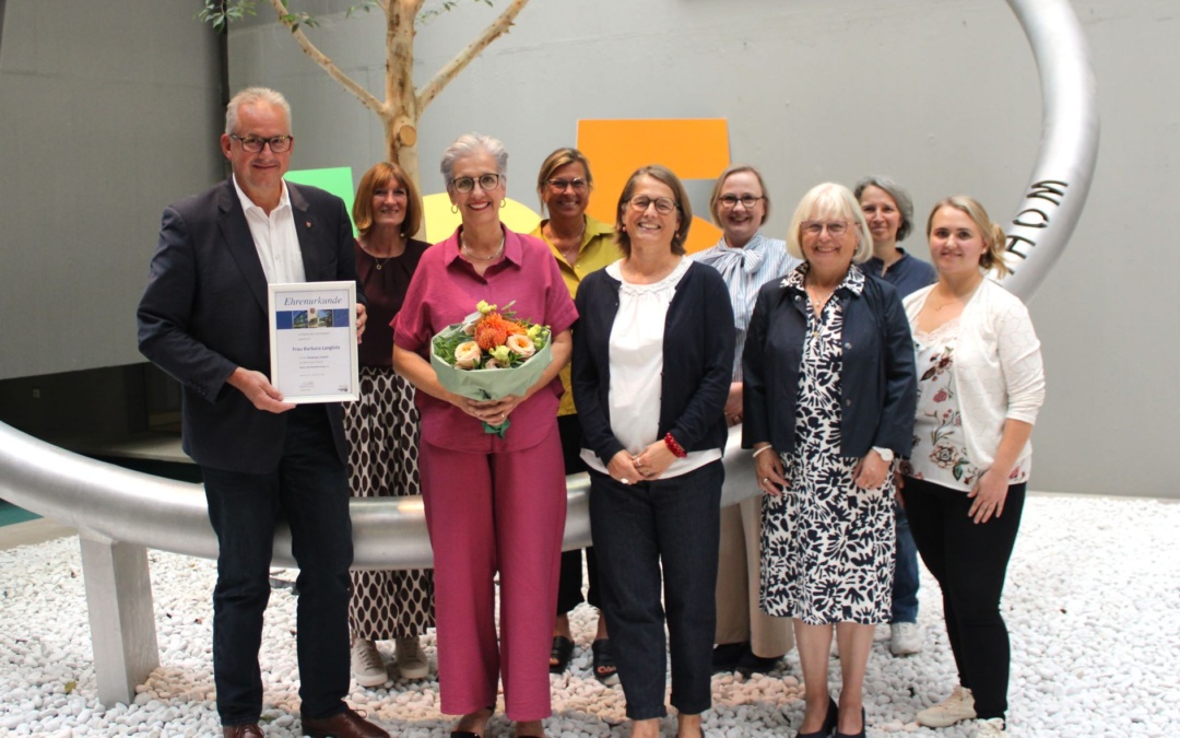 Barbara Langlotz feiert ihr 40. Dienstjubiläum