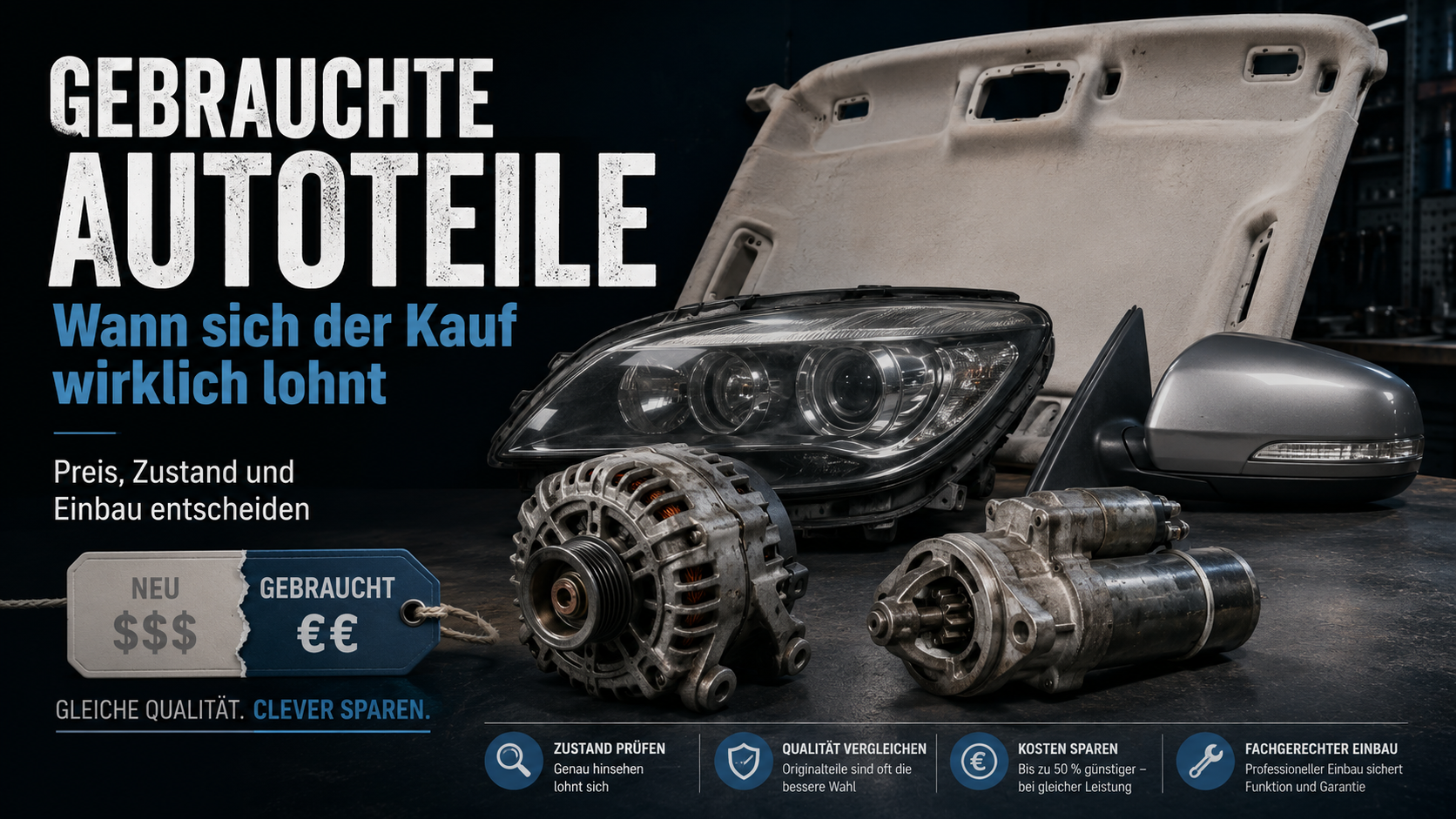 Gebraucht statt neu_ Wann sich gebrauchte Autoteile wirklich lohnen